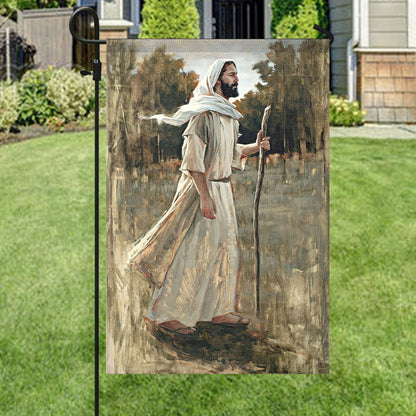 Jesus Picture - Jesus Garden Flag - Christian Flag - Garden Flag - Decorative Flags For Outside - Welcome Flag - Christian Gift - Ciaocustom