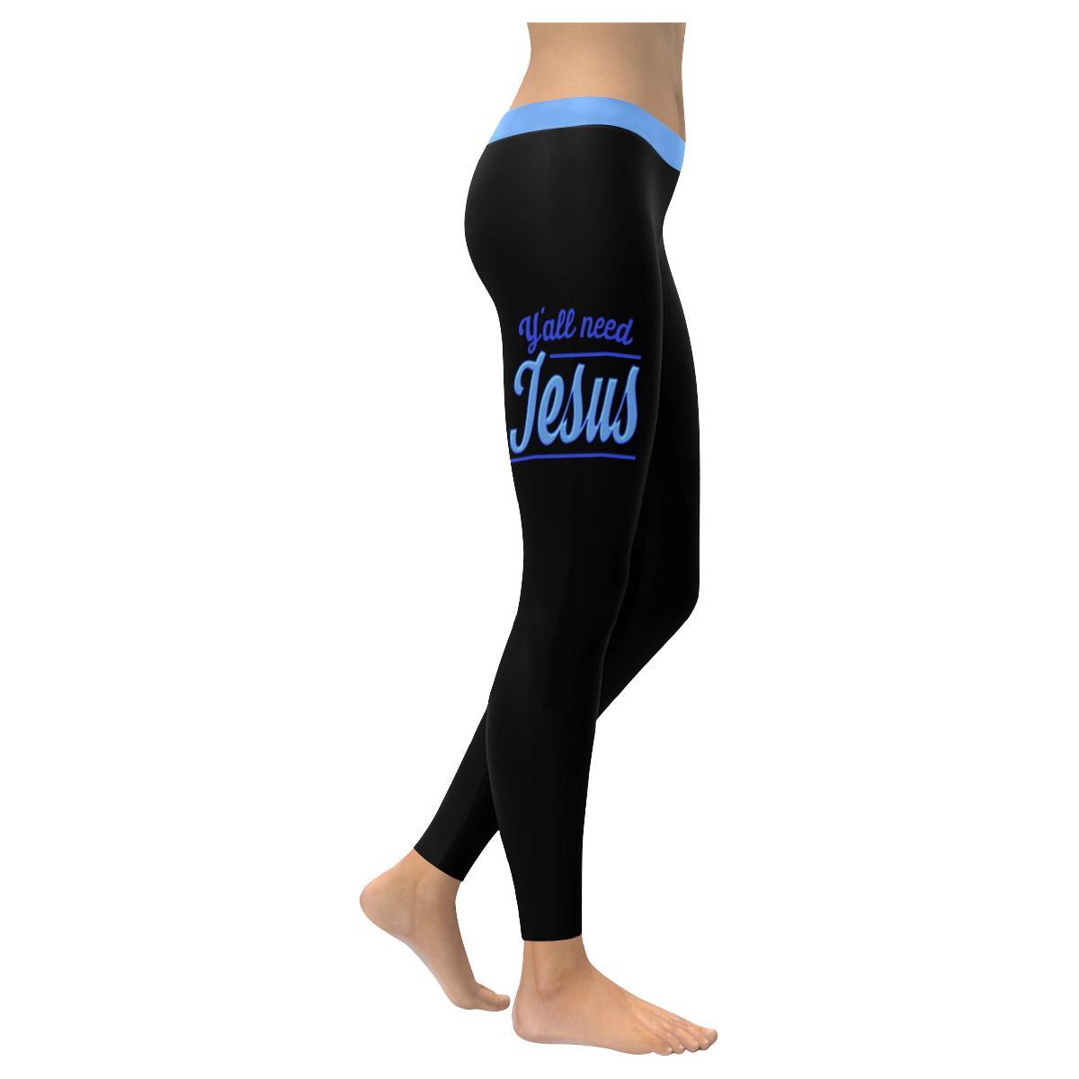 Y'all Need Jesus Soft Legging For Women - Christian Leggings For Women