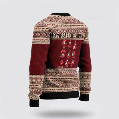 Yoga Santa Clause Ugly Christmas Sweater For Men And Women, Best Gift For Christmas, The Beautiful Winter Christmas Outfit