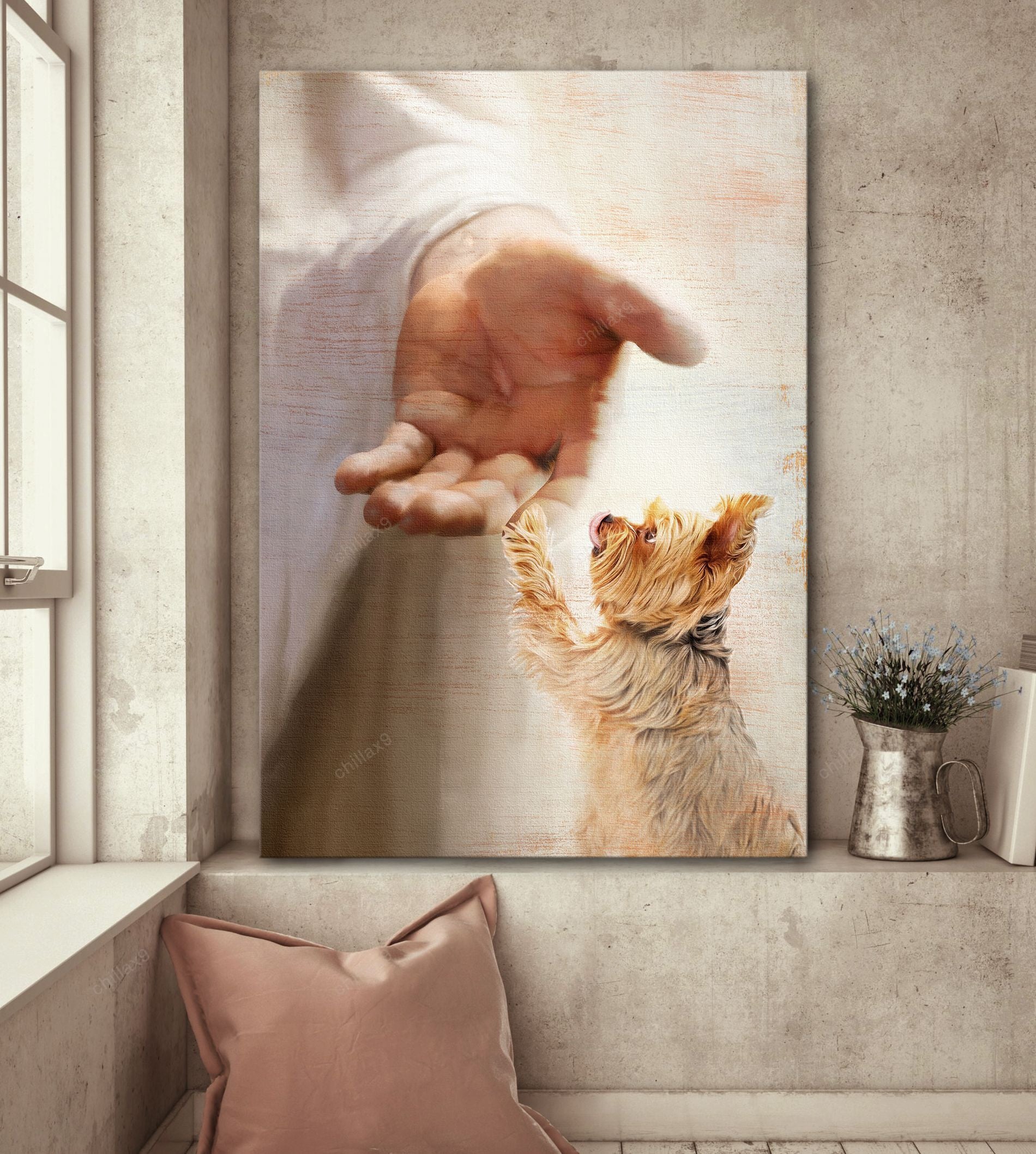 Yorkshire Terrier - Take My Hand Canvas - Canvas Decor Ideas