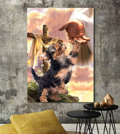Yorkshire Terrier God Hand Canvas - Canvas Decor Ideas