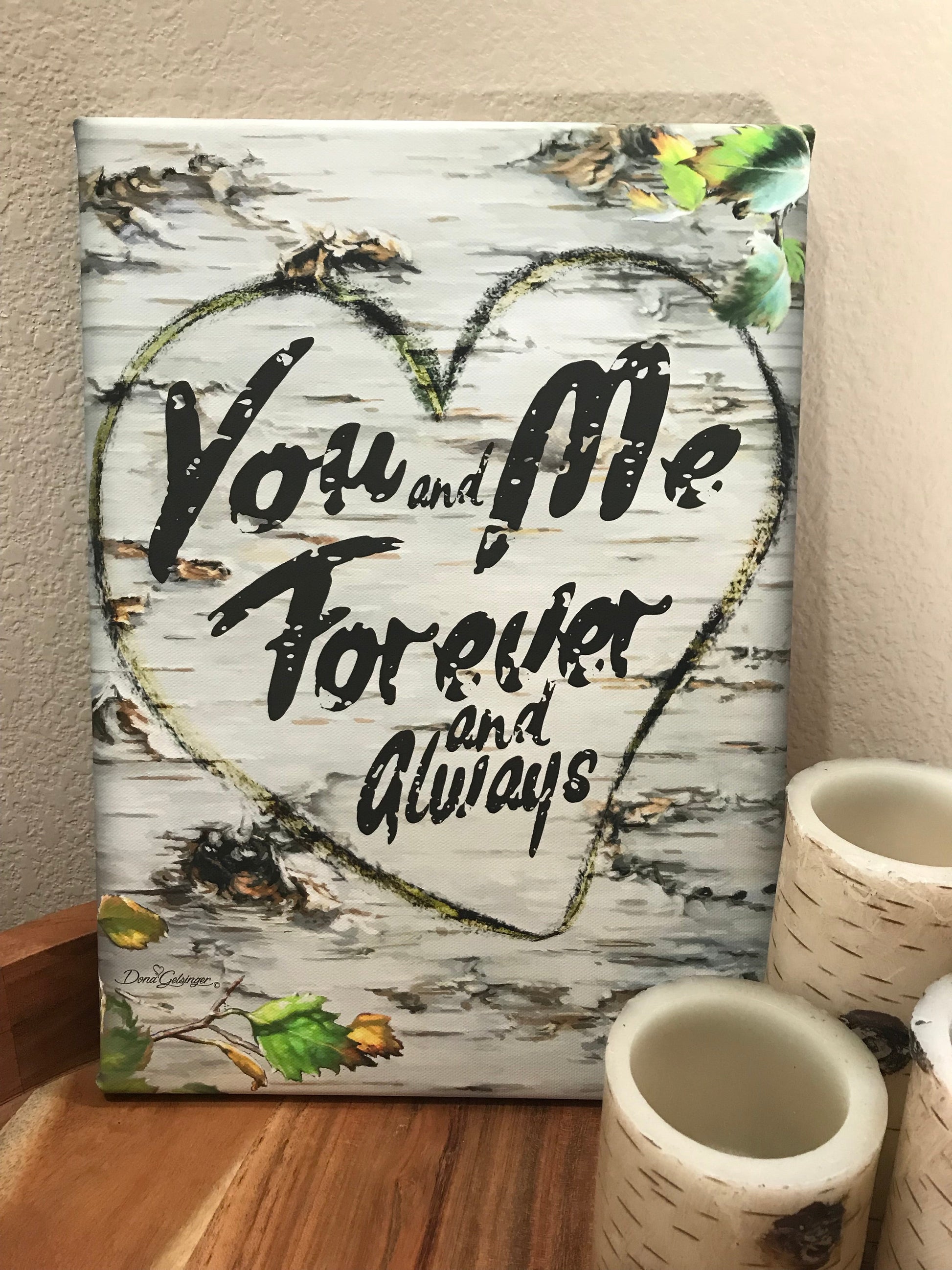 You And Me Forever Canvas Wall Art - Christian Wall Decor - Religious Gift