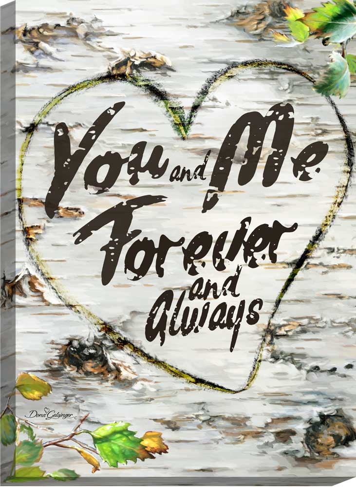You And Me Forever Canvas Wall Art - Christian Wall Decor - Religious Gift
