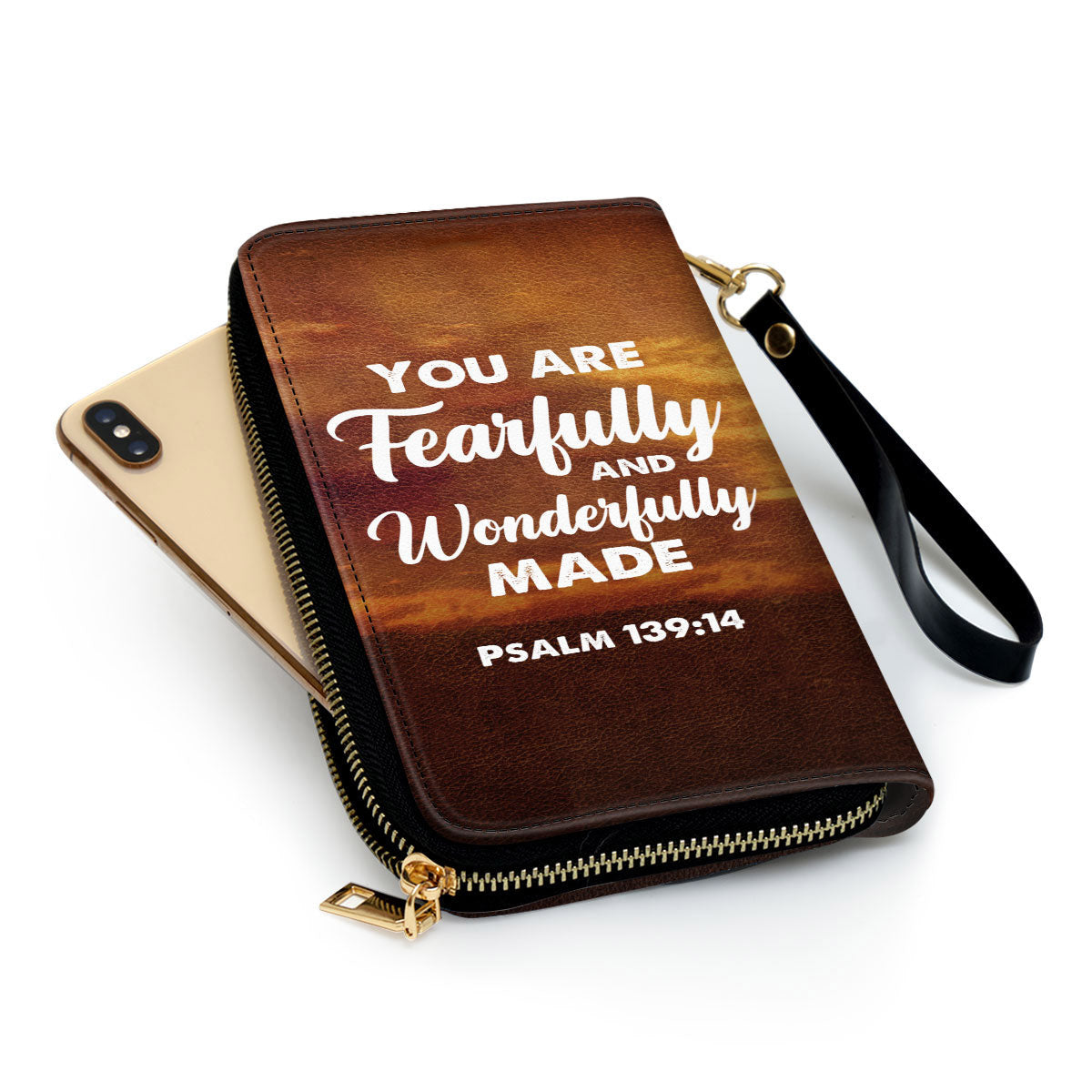You Are Fearfully And Wonderfully Made Inspirational Gifts For Women Psalm 139 14 Clutch Purse For Women - Personalized Name