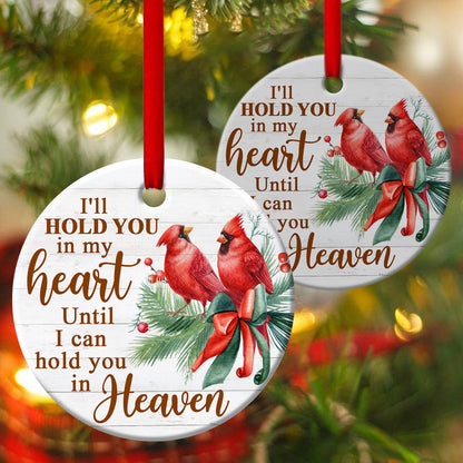 You Are In Jesus's Heart - Meaningful Ceramic Circle Ornament - Christmas Decor - Funny Ornament