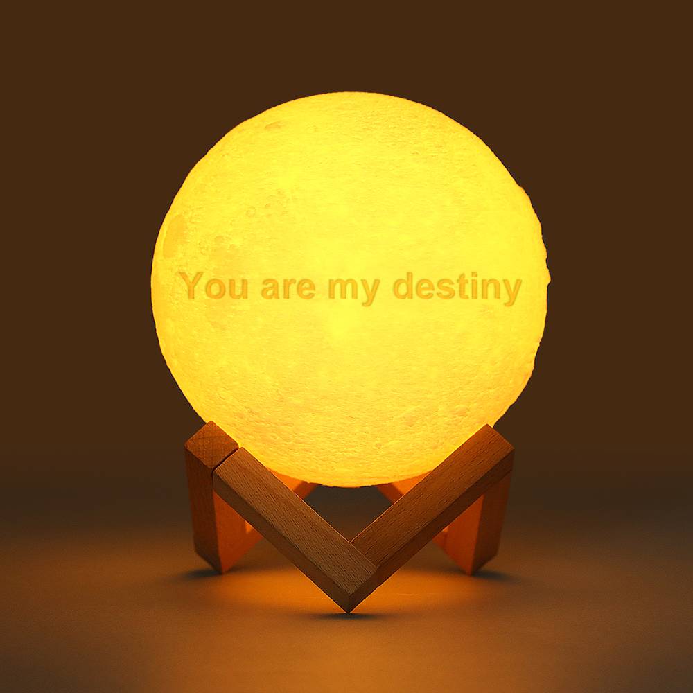 You Are My Destiny 3D Moon Lamp - Engraved Moon Lamp - Valentine's Day Gifts For Girlfriend