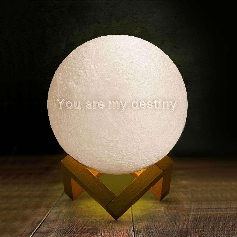You Are My Destiny 3D Moon Lamp - Engraved Moon Lamp - Valentine's Day Gifts For Girlfriend