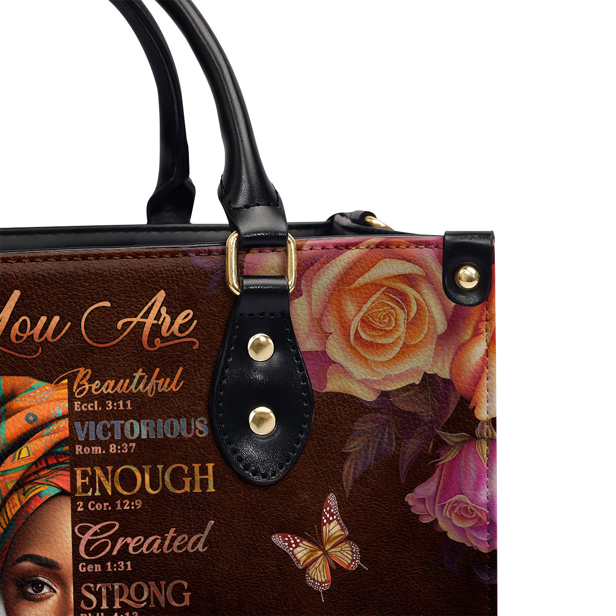You Are Never Alone Personalized Leather Handbag With Zipper Gift For Worship Members