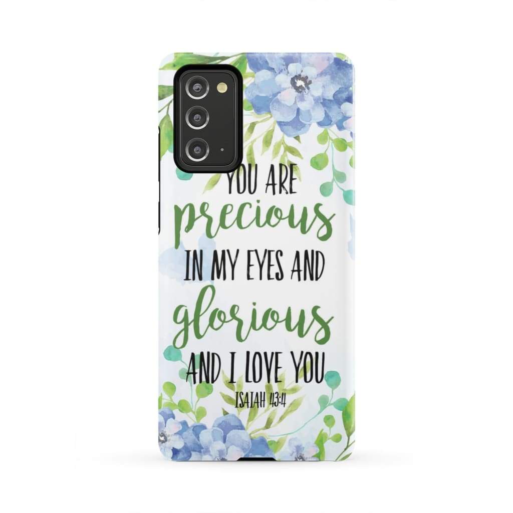 You Are Precious In My Eyes Isaiah 434 Phone Case - Inspirational Bible Scripture iPhone Cases