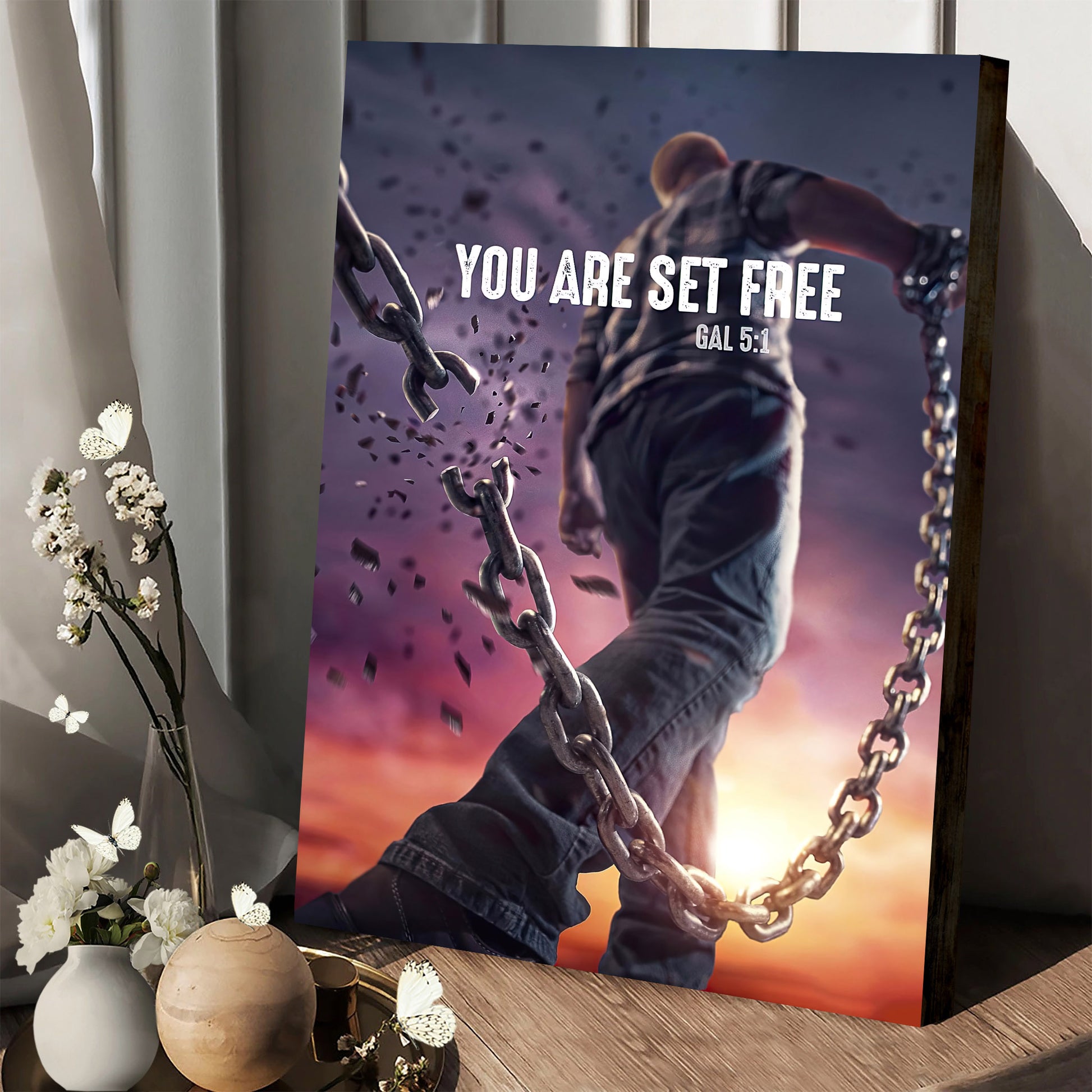 You Are Set Free Gal 5 1 Canvas Wall Art Decor - Religious Posters
