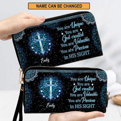 You Are Valuable Awesome Clutch Purse For Women - Personalized Name - Christian Gifts For Women