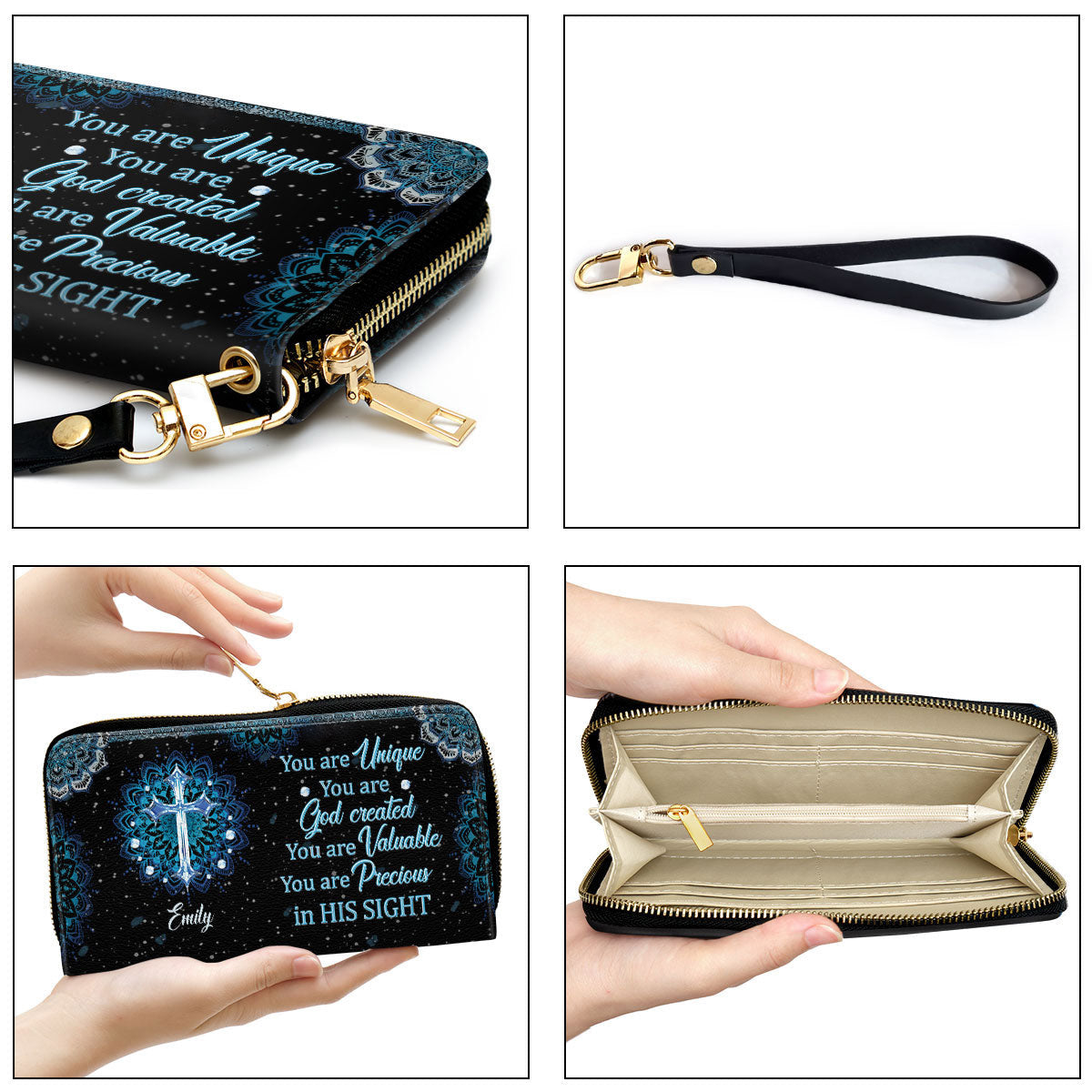You Are Valuable Awesome Clutch Purse For Women - Personalized Name - Christian Gifts For Women