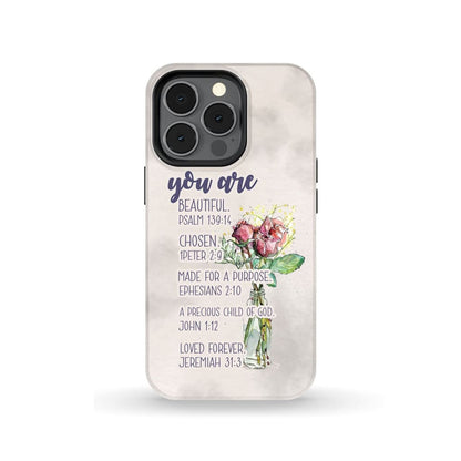 You Are Who God Says You Are Bible Verse Phone Case Christian Phone Cases - Scripture Phone Cases - Iphone Cases Christian