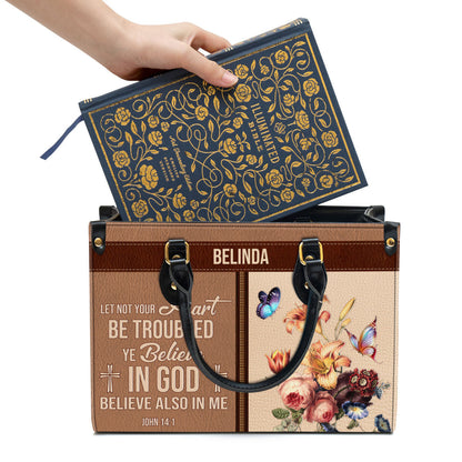You Believe In God Beautiful Personalized Leather Bag For Women - Religious Gifts For Women