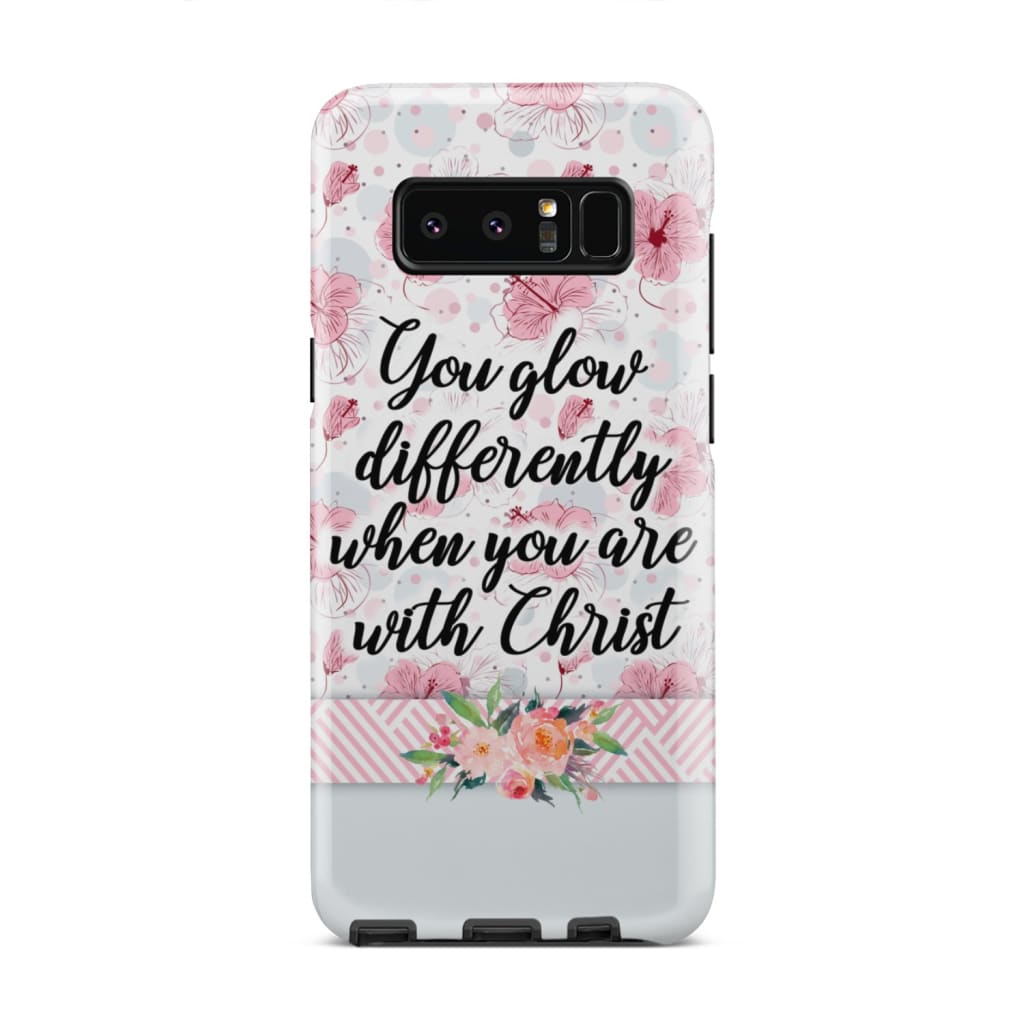 You Glow Differently When You Are With Christ Christian Phone Case - Inspirational Bible Scripture iPhone Cases