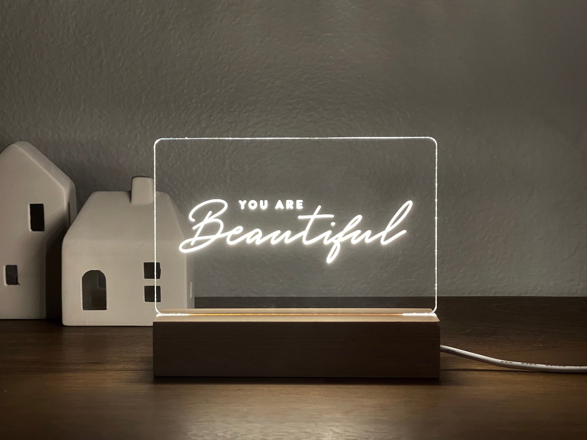 You're Beautiful Led Night Light - Bible Verse Led Light - New Home Gift - Gift For Christian