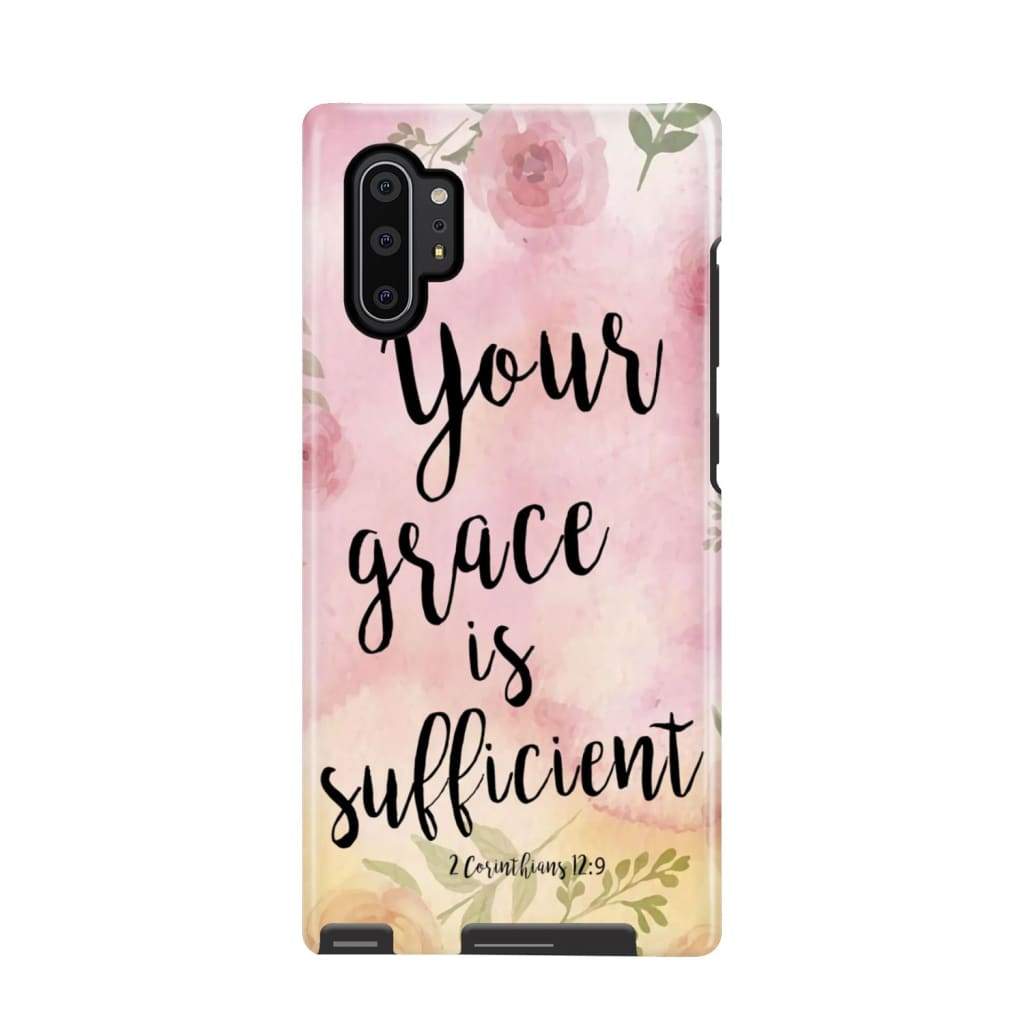 Your Grace Is Sufficient 2 Corinthians 129 Bible Verse Phone Case - Scripture Phone Cases - Iphone Cases Christian