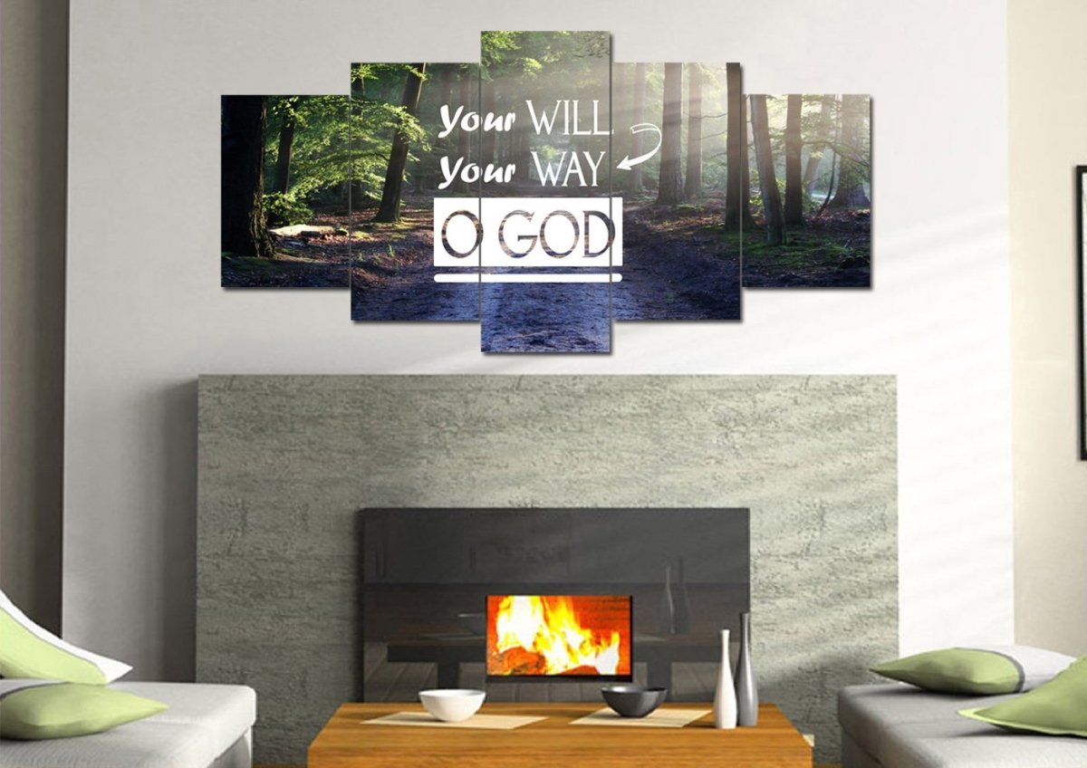 Your Will Your Way O' God Canvas Wall Art Print - Christian Canvas Wall Art