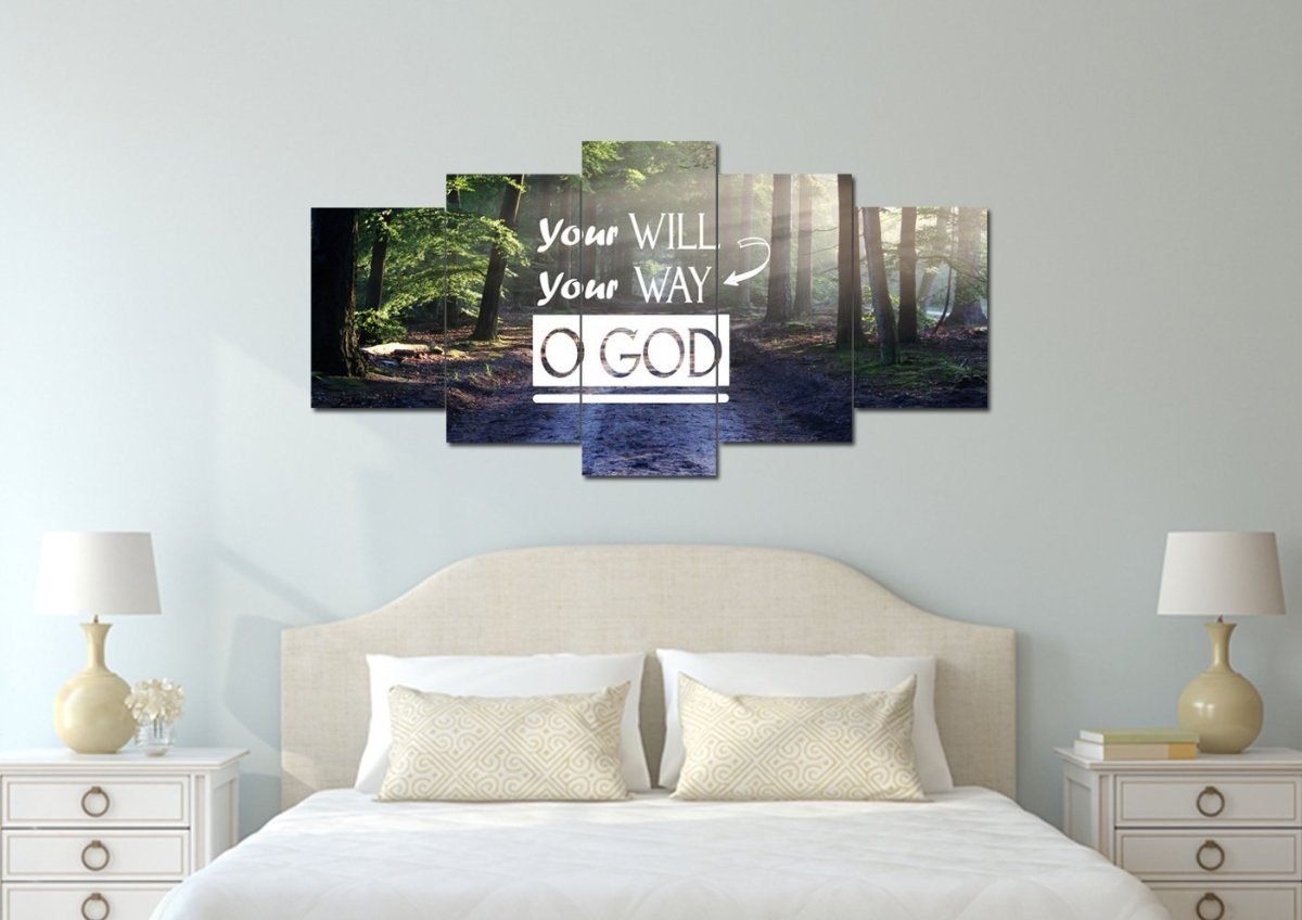 Your Will Your Way O' God Canvas Wall Art Print - Christian Canvas Wall Art