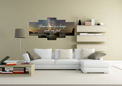 Your Word Is A Lamp Unto My Feet Canvas Wall Art Print - Christian Canvas Wall Art
