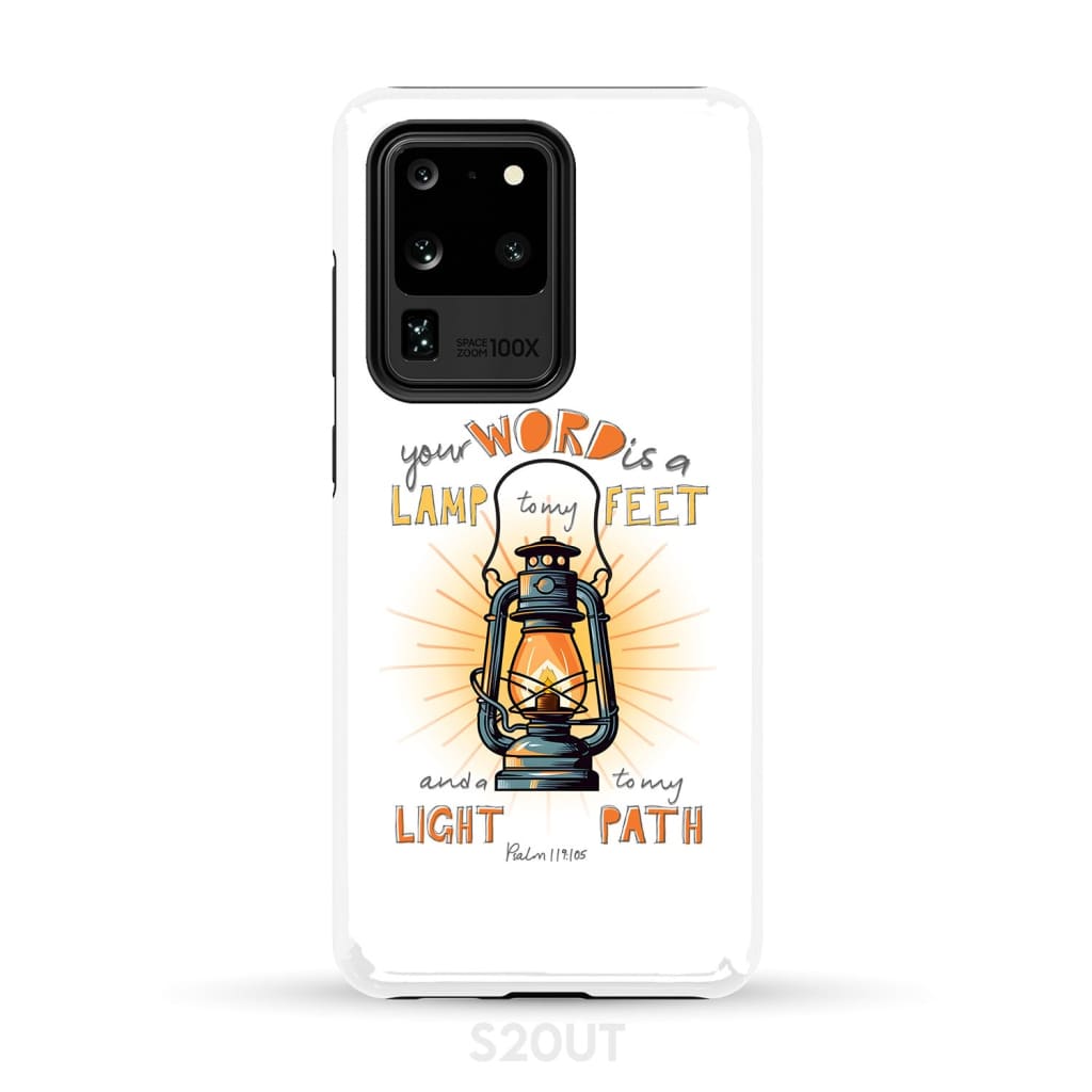 Your Word is a Lamp to My Feet Psalm 119105 Christian Phone Case - Bible Verse IPhone & Samsung Cases