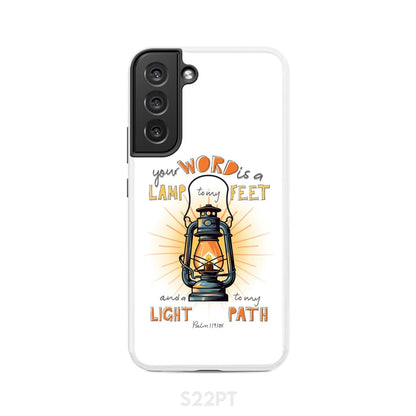 Your Word is a Lamp to My Feet Psalm 119105 Christian Phone Case - Bible Verse IPhone & Samsung Cases