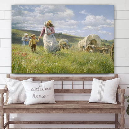 Zion In Her Heart Canvas Wall Art