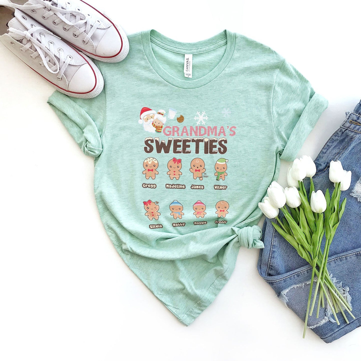 Grandma's Sweeties Tee Shirts For Women - Christian Shirts for Women - Religious Tee Shirts