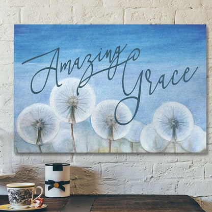 Amazing Grace - Bible Verse Canvas - Scripture Canvas Wall Art - Ciaocustom
