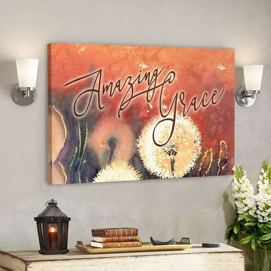 Amazing Grace 1 - Bible Verse Canvas - God Canvas - Scripture Canvas Wall Art - Ciaocustom
