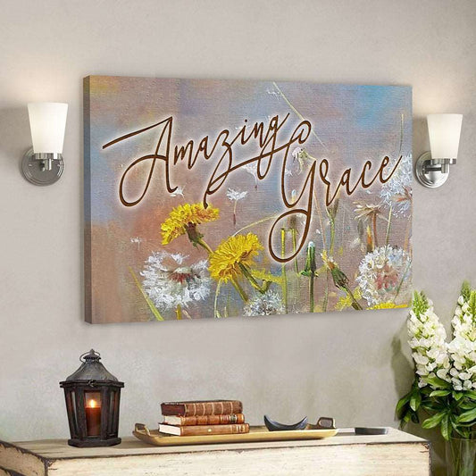 Amazing Grace 3 - Bible Verse Canvas - God Canvas - Scripture Canvas Wall Art - Ciaocustom