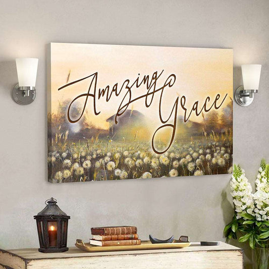 Amazing Grace 4 - Bible Verse Canvas - God Canvas - Scripture Canvas Wall Art - Ciaocustom