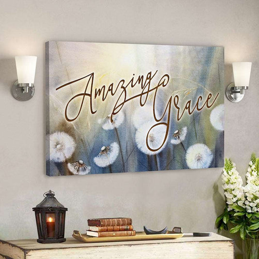 Amazing Grace 6 - Bible Verse Canvas - God Canvas - Scripture Canvas Wall Art - Ciaocustom