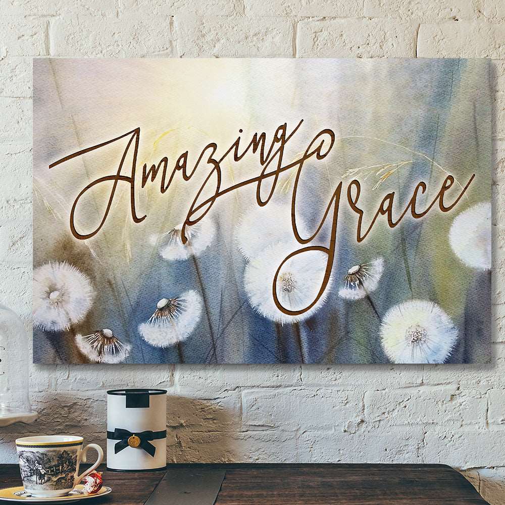 Amazing Grace 6 - Bible Verse Canvas - Scripture Canvas Wall Art - Ciaocustom