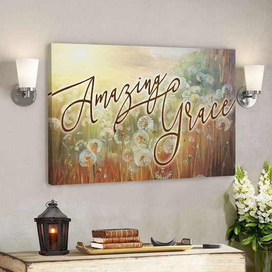 Amazing Grace 8 - Bible Verse Canvas - God Canvas - Scripture Canvas Wall Art - Ciaocustom