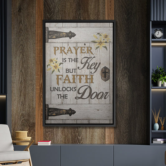 Prayer Is The Key - Jesus Canvas Art - Jesus Poster - Jesus Canvas - Christian Gift - Ciaocustom