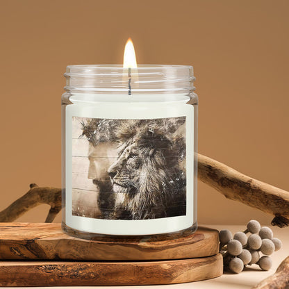 Lion Of Judah - Christian Candles - Bible Verse Candles - Natural Candle - Soy Wax Candle 9oz - Ciaocustom