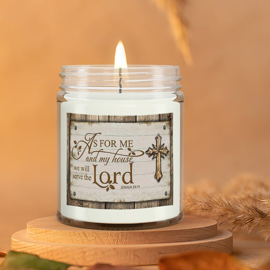 As For Me And My House - Scented Candles - Scented Soy Candle - Natural Candle - Soy Wax Candle 9oz - Ciaocustom