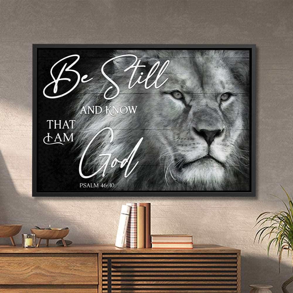 Be Still And Know That I Am God - Jesus Canvas Art - Jesus Poster - Jesus Canvas - Christian Gift - Ciaocustom