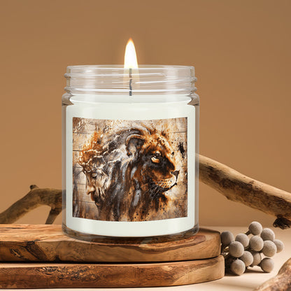 Lion Of Judah - Christian Candles - Bible Verse Candles - Natural Candle - Soy Wax Candle 9oz - Ciaocustom
