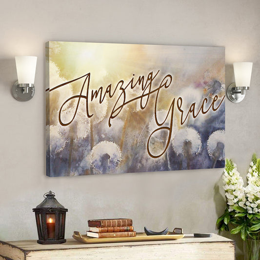Amazing Grace 7 - Bible Verse Canvas - Scripture Canvas Wall Art - Ciaocustom