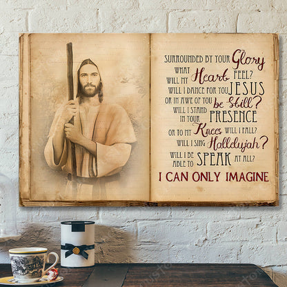 I Can Only Imagine 9 - Jesus Christ Poster - Jesus Poster - Jesus Canvas Wall Art - Bible Verse Canvas Wall Art - Scripture Canvas - Ciaocustom