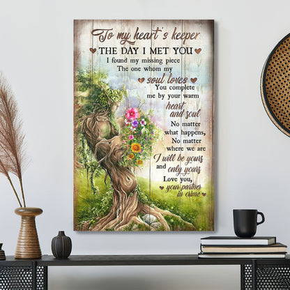 Love Tree - To My Love The Day I Met You I Found My Missing Piece - Bible Verse Canvas - Scripture Canvas Wall Art - Ciaocustom