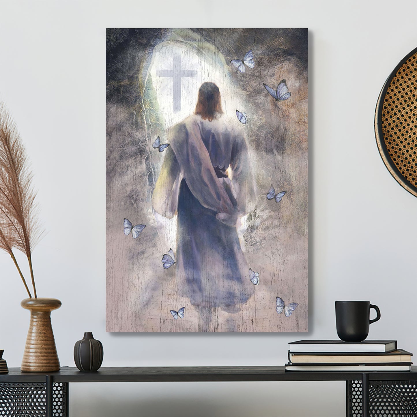 Follow Him Toward The Light - Bible Verse Canvas - Scripture Canvas Wall Art - Ciaocustom