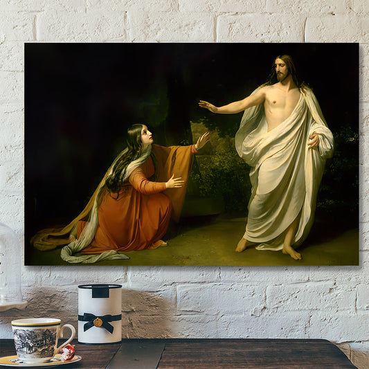 Christs Appearance To Mary Magdalene After The Resurrection - Jesus Canvas Poster - Religious Poster - Christ Pictures - Christian Canvas Prints - Christian Gift - Ciaocustom