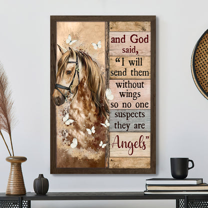 Horse - And God Said - Jesus Canvas Art - Jesus Poster - Jesus Canvas - Christian Gift - Ciaocustom