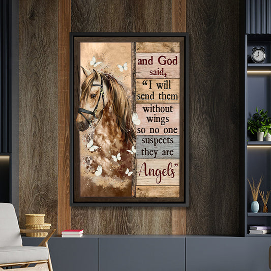 Horse - And God Said - Jesus Canvas Art - Jesus Poster - Jesus Canvas - Christian Gift - Ciaocustom
