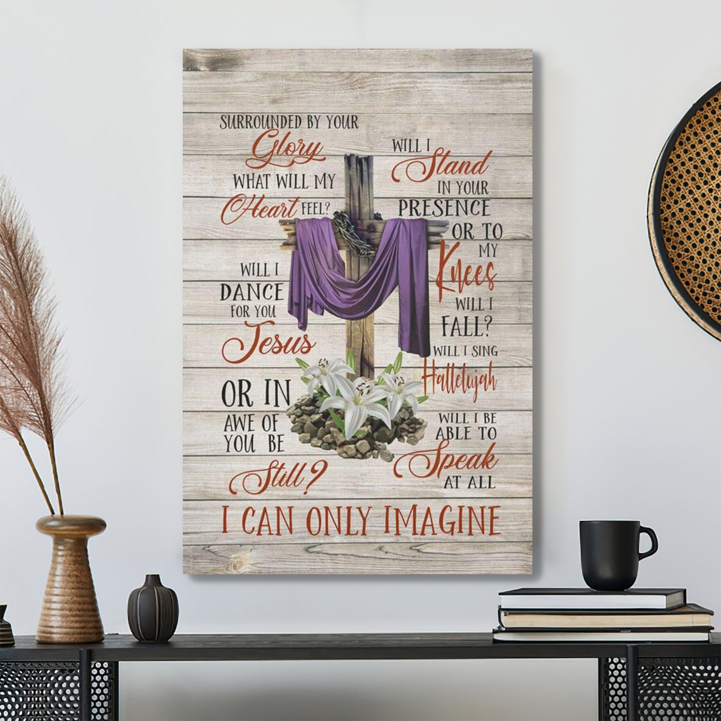 Bible Verse Canvas - I Can Only Imagine Canvas - Scripture Canvas Wall Art - Ciaocustom