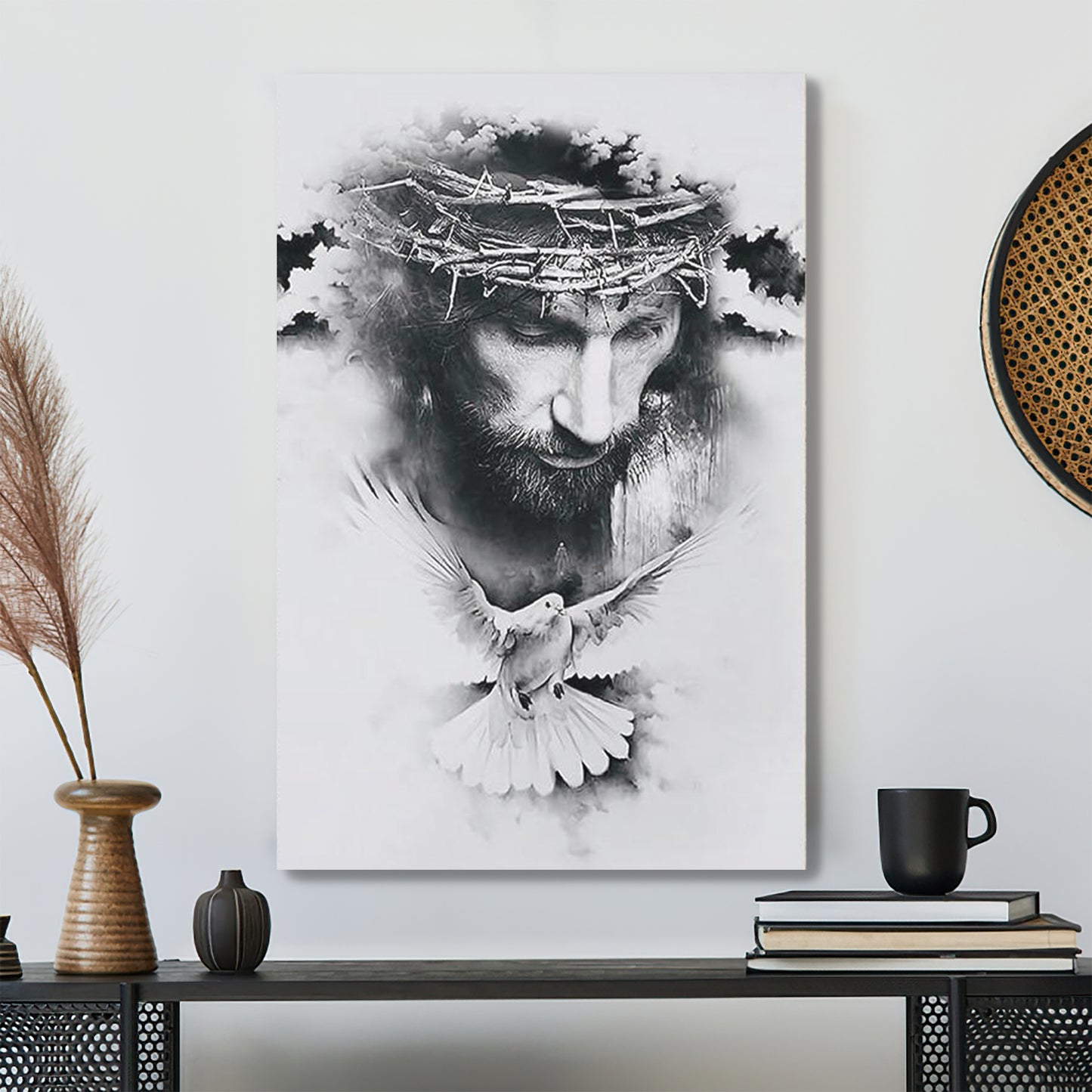 Bible Verse Canvas - Jesus Wall Art - Jesus And Free - Ciaocustom