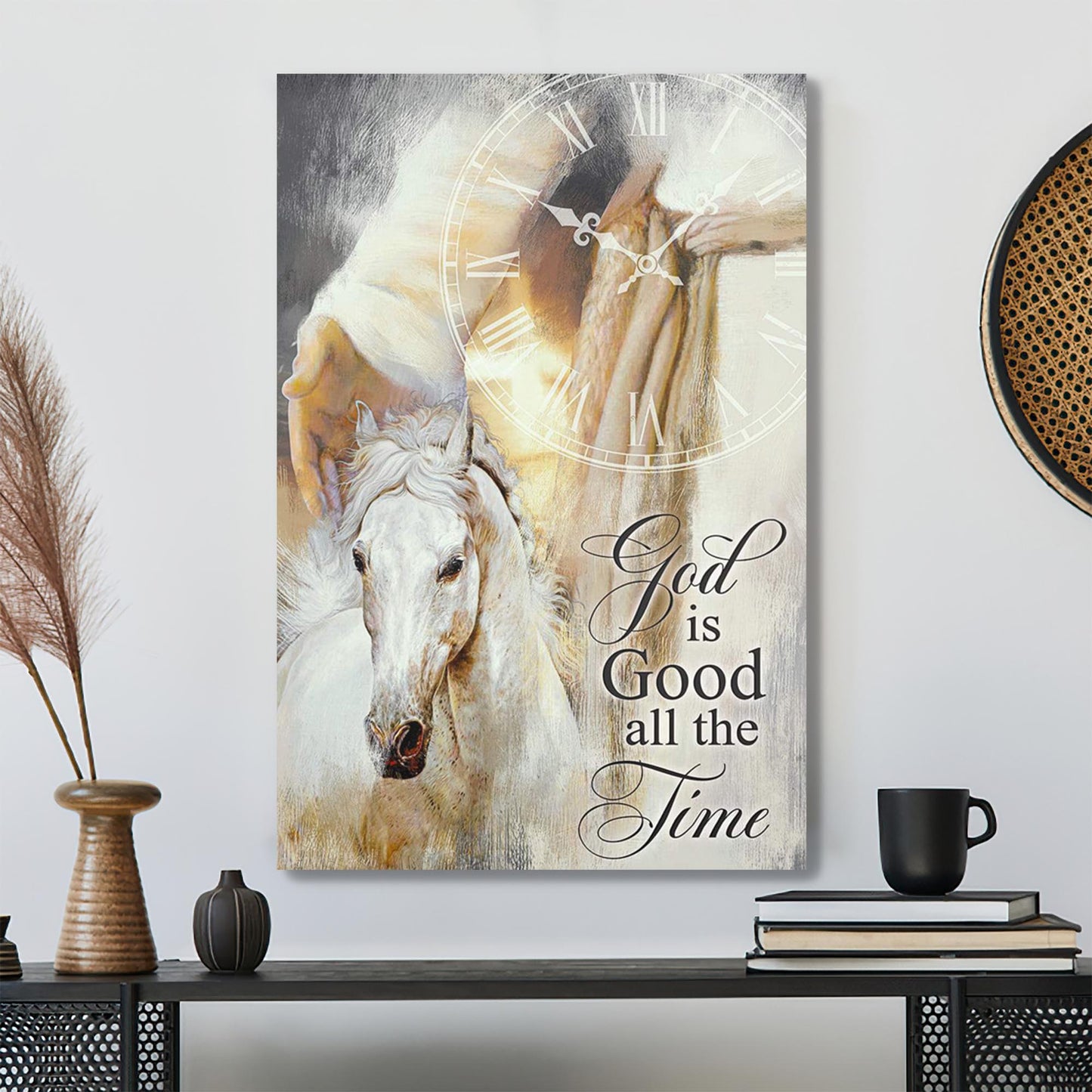 Beautiful Horse - God Is Good All The Time Canvas Wall Art - Bible Verse Canvas - Scripture Canvas Wall Art - Ciaocustom